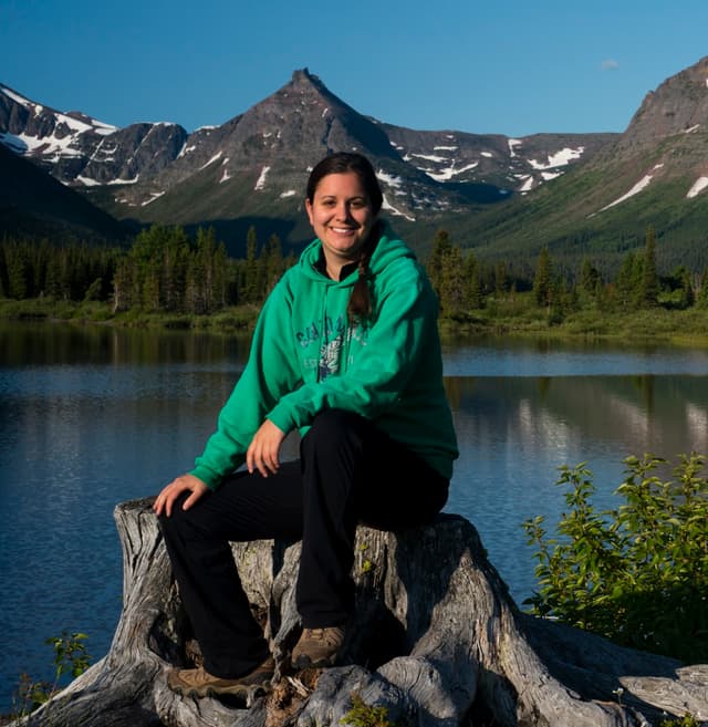 Danielle Lindblom in Glacier National Park